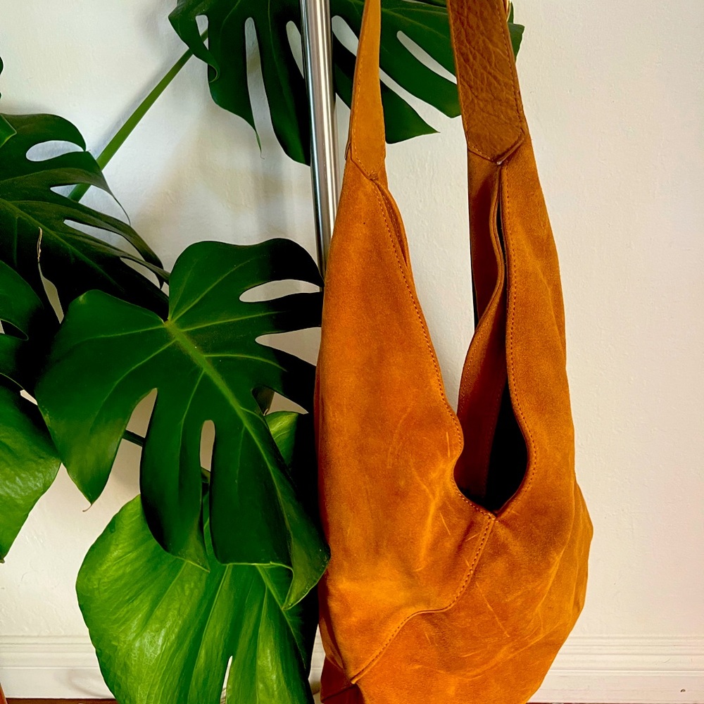Au Printemps Paris Suede Bag